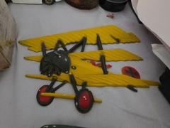 Vintage SEXTON Midwest Set of 4 Airplanes Cast Aluminum Wall Art Decor