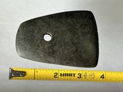 INCREDIBLE AUTHENTIC PRE-COLUMBIAN DRILLED STONE CELT / AXE / PENDANT ~ MEXICO