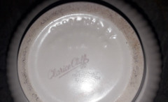 Clarice Cliffe Modernist MCM Footed Bowl Small Jardiniere by R.Y Goodden RARE