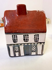 Mudlen End Studio Felsham Suffolk Pottery Miniature House Cottage #16 Red Roof