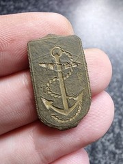 Rev War Royal Navy Anchor Clog Clasp Georgian 18thc Detecting Find Antique