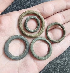 Celtic Ring Proto Money Ancient Currency Bronze Antique Metal Detecting Find (2)