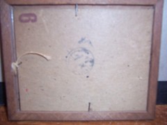 VINTAGE UNBRANDED REVERSE SILOUETTE WOOD FRAMED WALL HANGING