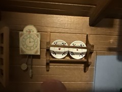 Vintage Wooden Diorama Shadow Box Kitchen Made In Switzerland