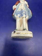 Vtg. Japan 4.75” Porcelain Figurine Traditional Colonial Man Hand Painted w/Gold