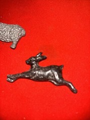 Unique SET OF 3 HAND CAST ALUMINUM METAL HEAVY MAGNETS- Estate Find