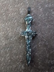 Ancient Bronze Antique Viking Amulet Amazing-Old Warrior Artifact Very Rare