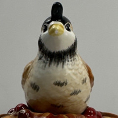 Fitz and Floyd Harvest Quail Fall Candy Dish Vintage Ceramic 1990s