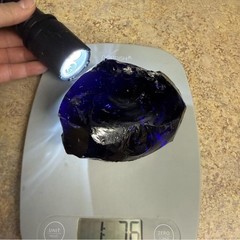 XL Monatomic Andara crystal Dark Purple