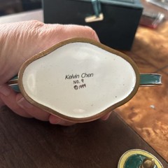 Kelvin Chen Enamel Copper Mini Teapot – Running Bunny Rabbit # 9 with box