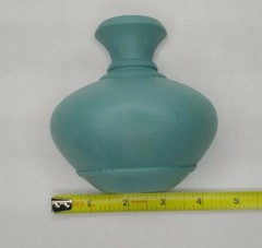 1990 Homco Plastic Wall Hanging Blue Pot Pitcher Vase