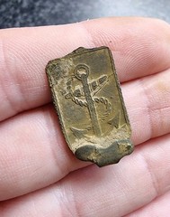 Rev War Royal Navy Anchor Clog Clasp Georgian 18thc Detecting Find Antique