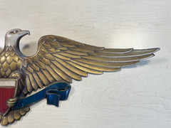 Vintage Sexton 27” Patriotic American Eagle Shield Wall Plaque Cast Aluminum