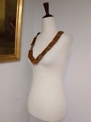 Brutalist Copper Belt Necklace Industrialist Modernist Steampunk Armor Metalwork