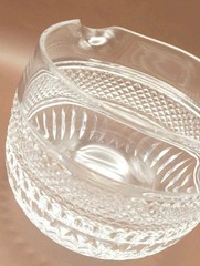 Edwardian Irish Hand Cut Crystal Wine Rinsers, Very Unique, Quality Pieces