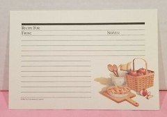 Longaberger Basket 25 NEW 4×6 LARGE Shades of Autumn Recipe Cards Kitchen Baking
