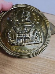 Lot Of 3 Vintage Decorative Brass Plates All Made In England