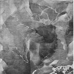 3′ X 5′ Black Gray and White Abstract Washable Non Skid Rug