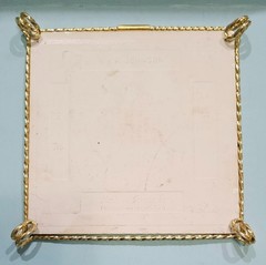 Vintage Decorative Art Tile Trivet Made in Greece By Philkeram Johnson 6″ X 6″