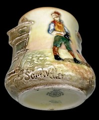3” Royal Doulton England Dickens Shoe Cobbler Sam Weller Small Relief Mini Vase