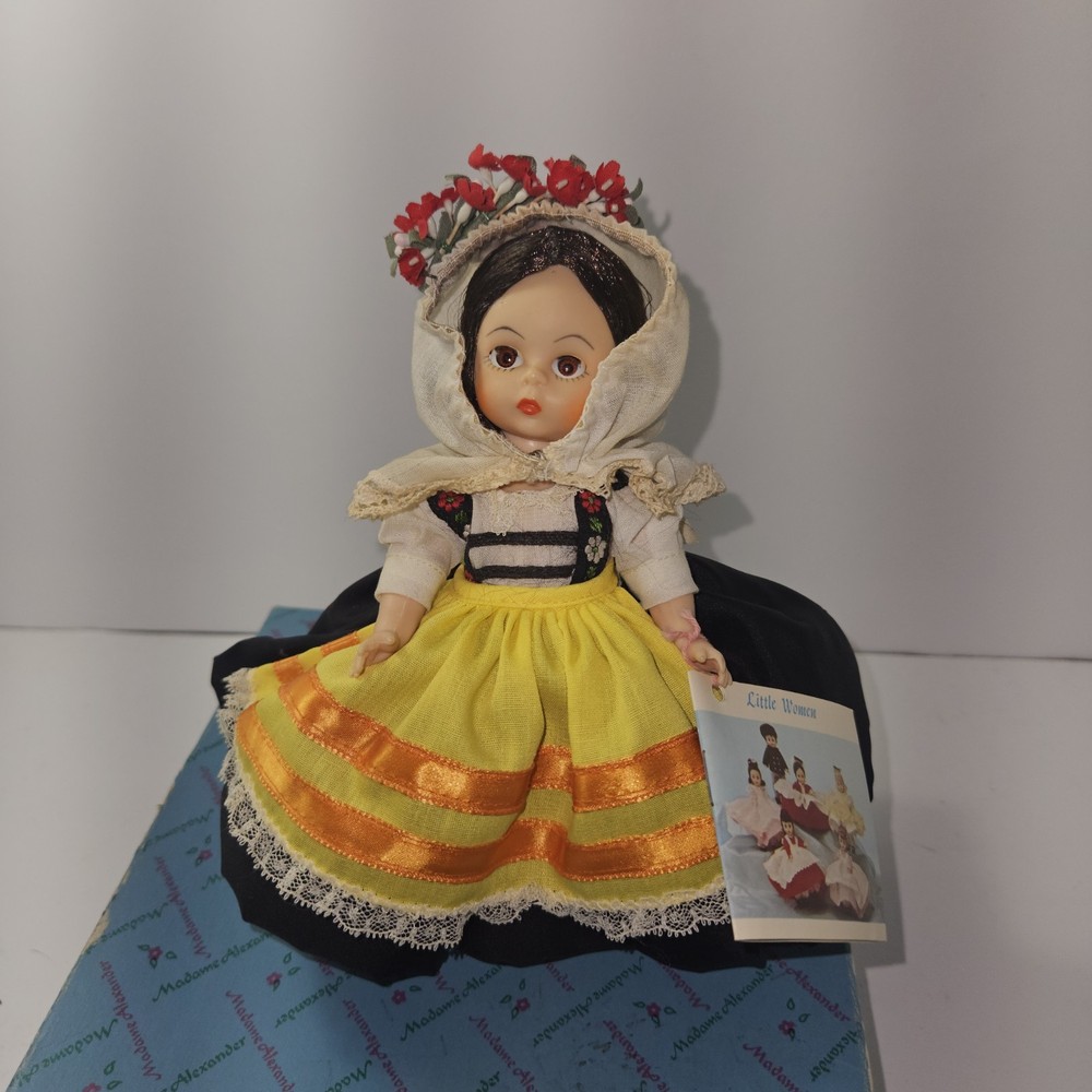 Vintage Madame Alexander 8″ GREECE #565″ Doll – With Original Box And Tag