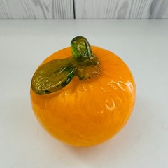 Vintage Murano Style Hand Blown Art Glass Set Of 5 Fruit And Vegetables