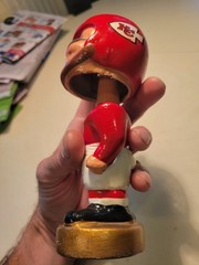 Vintage Kansas City Chiefs 1969 sports specialties bobble head Nodder Excellent