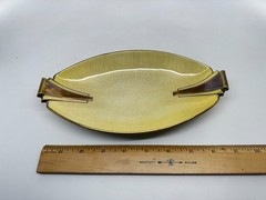 Vtg Carlton Ware England Art Deco pink yellow glaze dishes ceramic decor