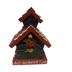 Vintage Winter Welcome Birdhouse -Home Interiors & Gifts 1997