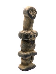 Neolithic Stone Idol Worshiper Figure Ancient Fertility Sculpture Artifact