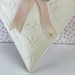 Wall Pocket Floral Heart Heather Sykes CatNip 1990s Pastel Cottage Decor Boxed