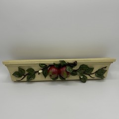 Vintage Apple Kitchen Decor Lot Home Interiors Wall Plaques Shelf Butter Churn