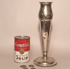 1932 POULSBO vtg norwegian silver vase antique norge flower Thorvald Marthinsen