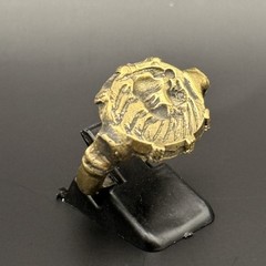 Very Rare Ancient Roman Ring Bronze Engraved Beast Authentic Antique Size 9