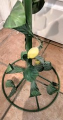 VINTAGE 1960’S ITALIAN TOLEWARE 64″ FREE STANDING NOVELTY DECORATIVE BIRDCAGE