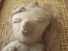 Authentic Pre- Columbian Artifact Mazatlan Mexico 7″ Figurine Mounted and Framed