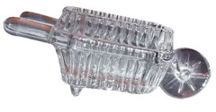 Vintage Princess House Lead Crystal Wheelbarrow Trinket Candy Dish Germany 5”