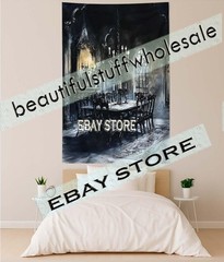 Gothic Chandelier Table Scene Wall Hanging Tapestry witchcraft decor 39X59 in