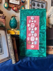 19th Century Italian Grand Tour Intaglio Collection With Painted Faux Malachite