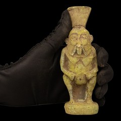 Authentic Ancient Egyptian Antiques Rare Bes God Stone Statue Figure BC
