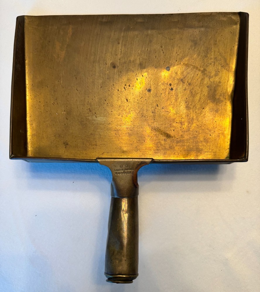 us lighthouse service brass dust pan