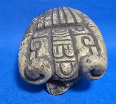PRE-COLUMBIAN MAYAN STONE DIGNATARY FIGURE