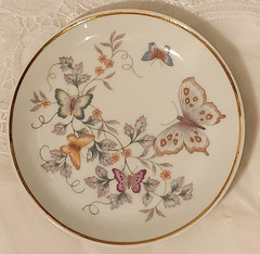 Vintage Avon Butterfly Fantasy Porcelain Trinket Dish Set Of 8 – 1979 Brazil