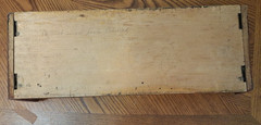 Antique Art Nouveau Expanding Bookend Wood Slide Flemish Folk Art