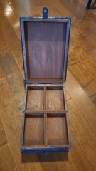 SCANDI BOX vtg swedish jewelry chest scandinavian denmark wood painting norway