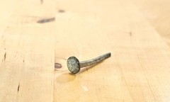 Antique Roman Wrought Iron Nail Artifact 2”