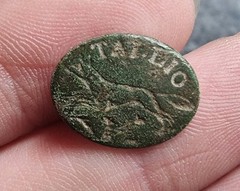 Rare Tallio Cufflink Fox Hunting Georgian Detecting Find Antique 1700s 18thc