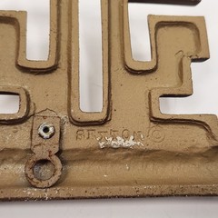 VTG Sexton Skeleton Key Gold Retro Wall Decor Art 20″ X 7″ MCM