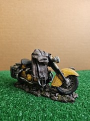 Vintage Motorcycle Figurine Replica 1949 Harley Popular Imports Desktop Yellow