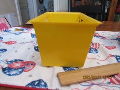 VTG Plastic Yellow Basket